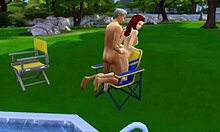 Blond MILFka je v bazénu šukána svým podvádějícím perverzním nevlastním synem
